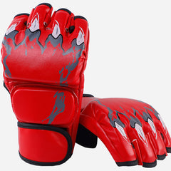 Half Finger Boxing Gloves Adult Thickened Gloves Combat Fighting MMA Training