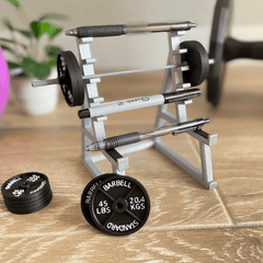 Barbell Pen Holder Squat Rack Pen Holder Fitness Desktop Ornament