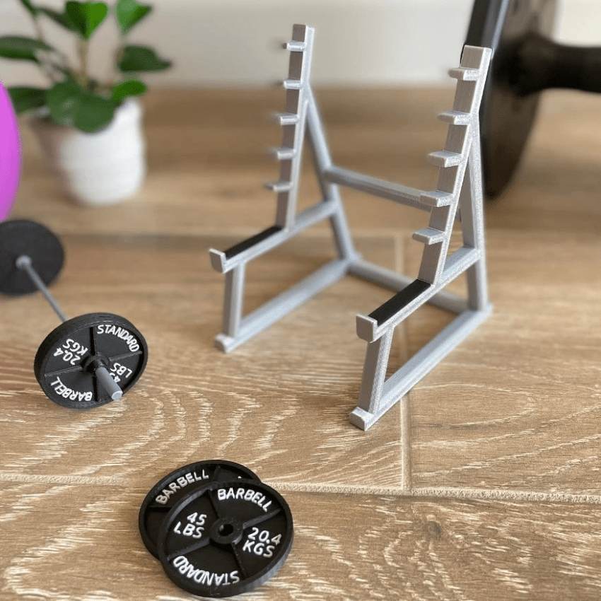 Barbell Pen Holder Squat Rack Pen Holder Fitness Desktop Ornament