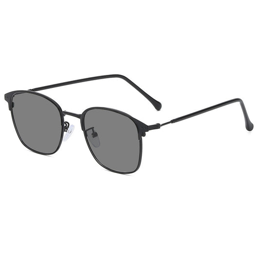 Men's Vintage Alloy Sunglasses Photochromic Lenses Anti Glasses