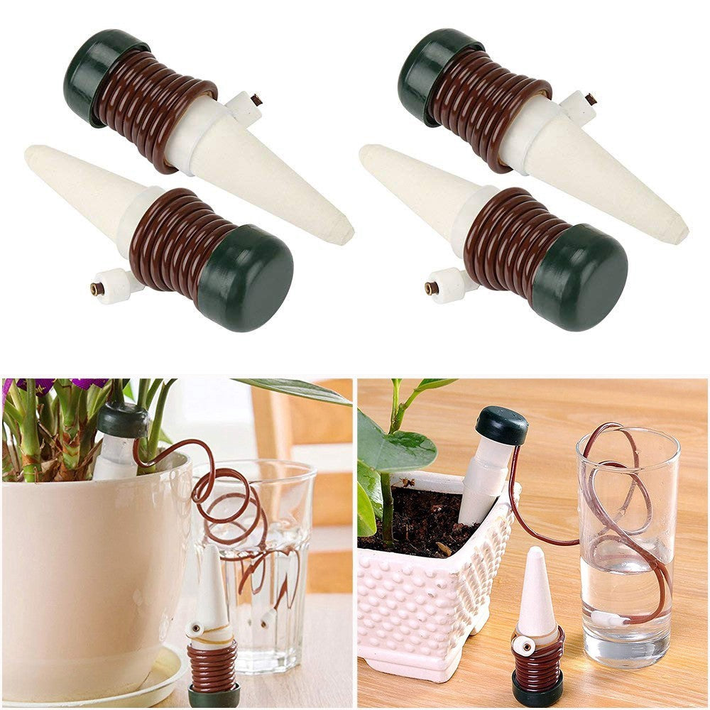 2pcs Plant Self Drip Irrigation Slow Waterers Balcony Succulent Sprinkler