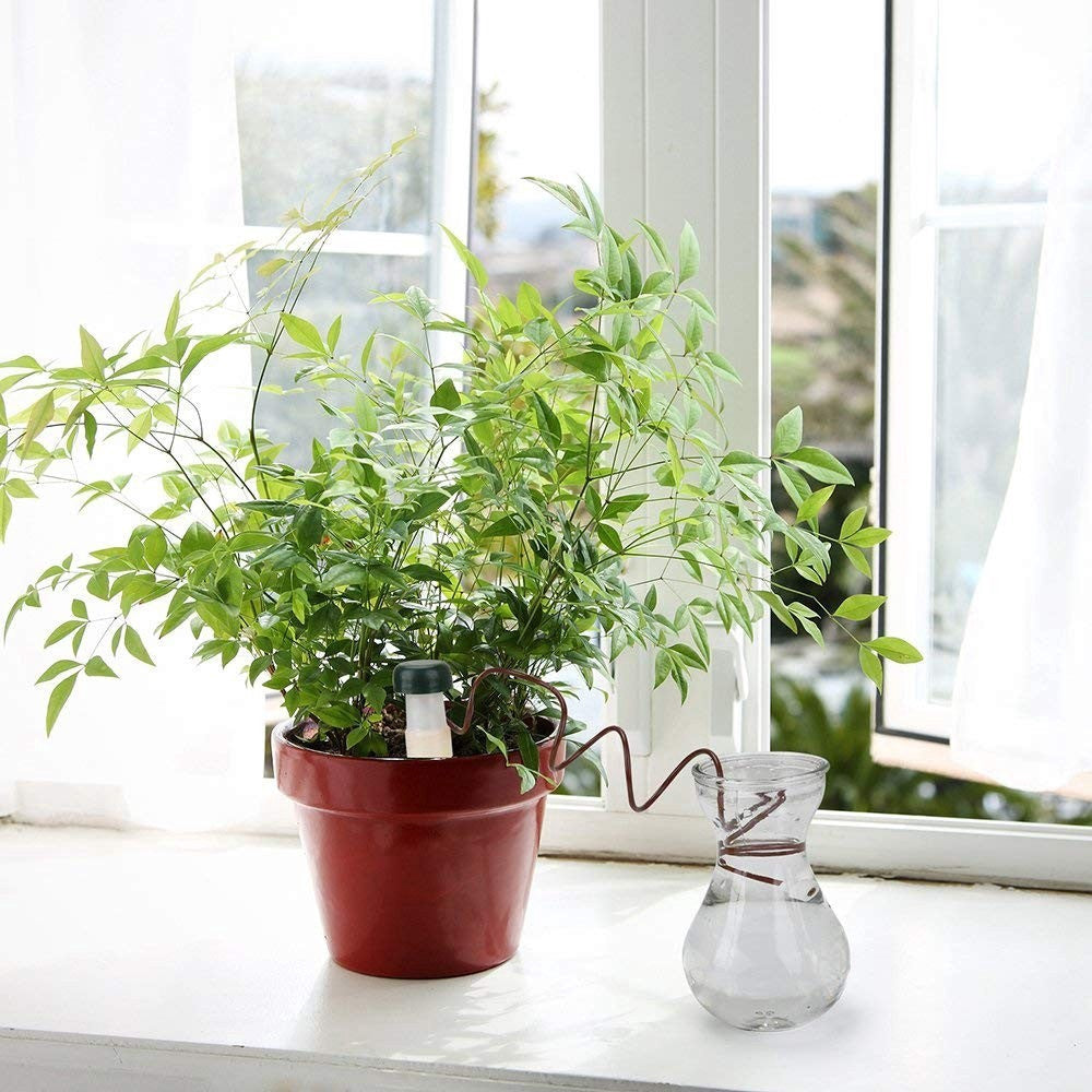 2pcs Plant Self Drip Irrigation Slow Waterers Balcony Succulent Sprinkler