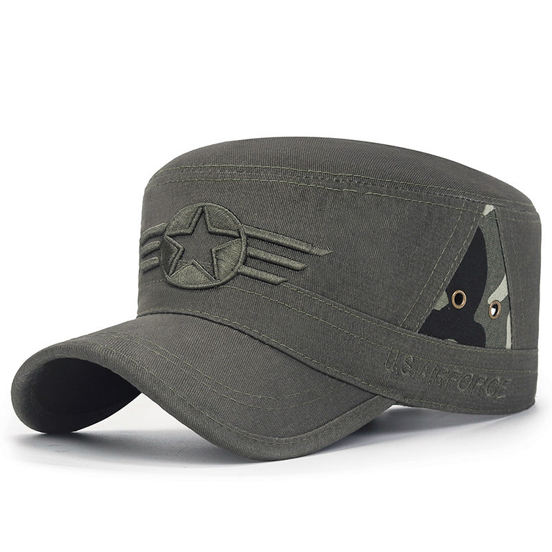 Camo Military Tactical Flat Cap Lightweight Sun Hat