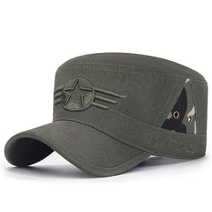 Camo Military Tactical Flat Cap Lightweight Sun Hat