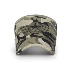 Camo Military Tactical Flat Cap Lightweight Sun Hat