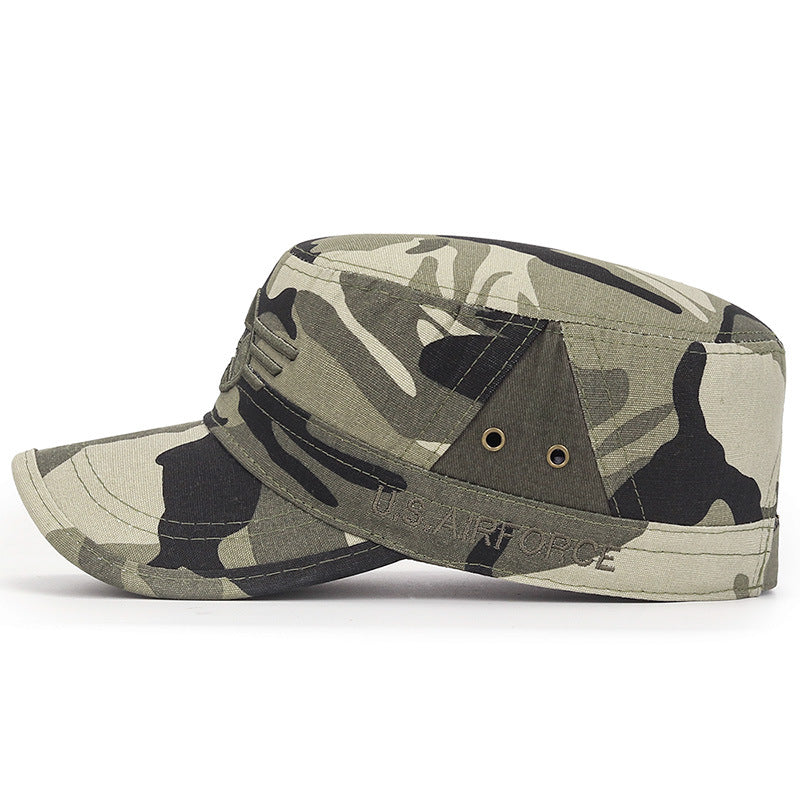Camo Military Tactical Flat Cap Lightweight Sun Hat