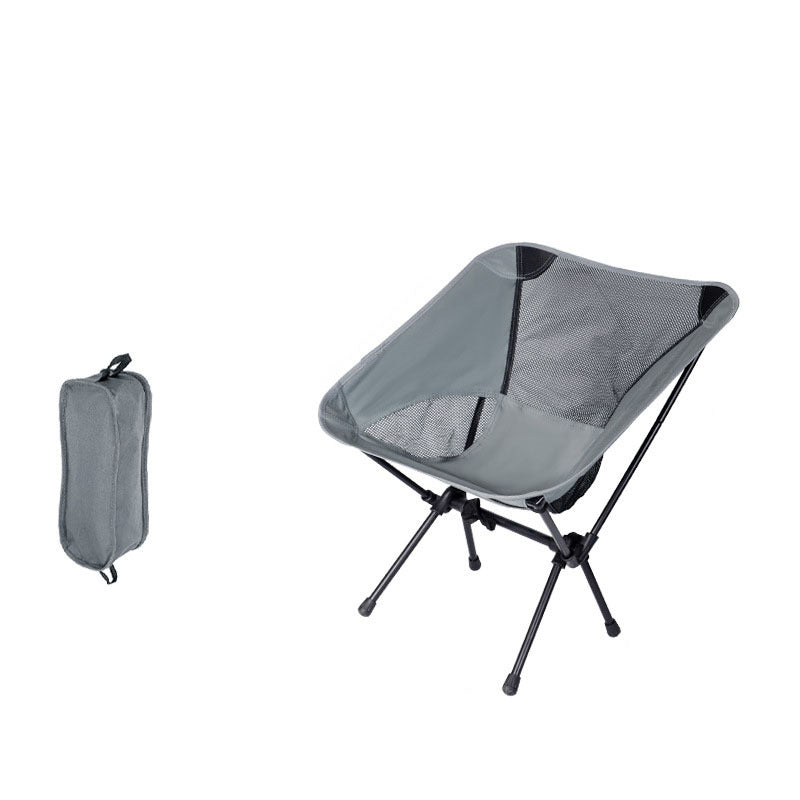 Portable Moon Chair Lightweight Armchair Camping Fishing Beach Picnic Art Painti