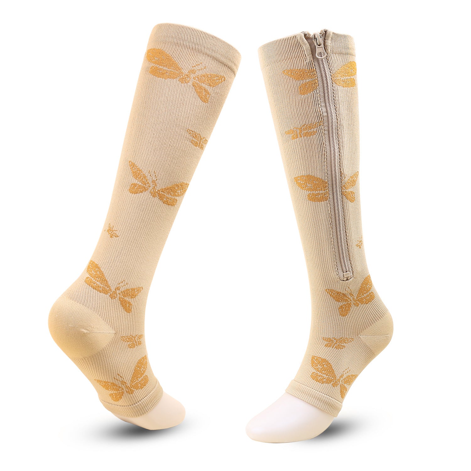 Breathable Open Toe Compression Socks for Running Medical Athletics