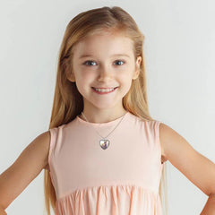 Little Donkey & Flower Animal Pendant Necklace Gift For Girls Kids