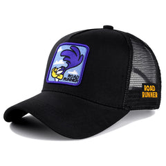 Duck Pattern Baseball Cap with Embroidered ROAD RUNNER Letter