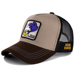 Duck Pattern Baseball Cap with Embroidered ROAD RUNNER Letter