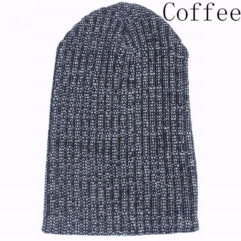Acrylic Knitted Bonnet Winter Warm Hip Hop Hats Beanies For Unisex