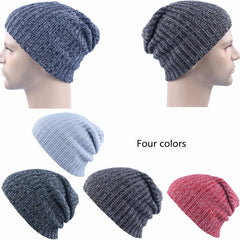 Acrylic Knitted Bonnet Winter Warm Hip Hop Hats Beanies For Unisex