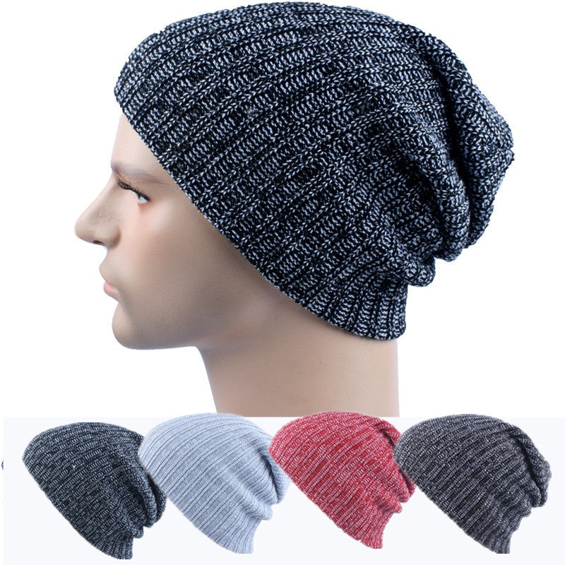 Acrylic Knitted Bonnet Winter Warm Hip Hop Hats Beanies For Unisex