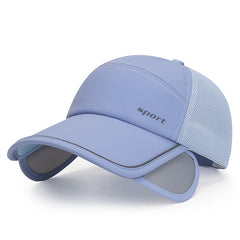 Adjustable Mesh Trucker Hat Breathable Sun Hats Solid Baseball Cap