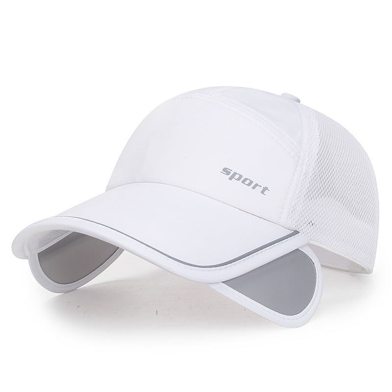 Adjustable Mesh Trucker Hat Breathable Sun Hats Solid Baseball Cap