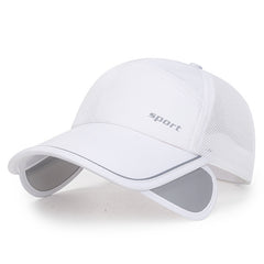 Adjustable Mesh Trucker Hat Breathable Sun Hats Solid Baseball Cap