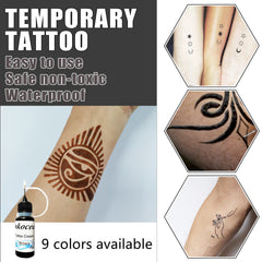 10ml Waterproof Tattoo Ink Juice Cream for Body Art Paint