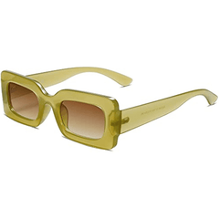 Y2K Rectangle Sunglasses Retro 90s UV400 Sun Shades