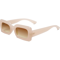Y2K Rectangle Sunglasses Retro 90s UV400 Sun Shades