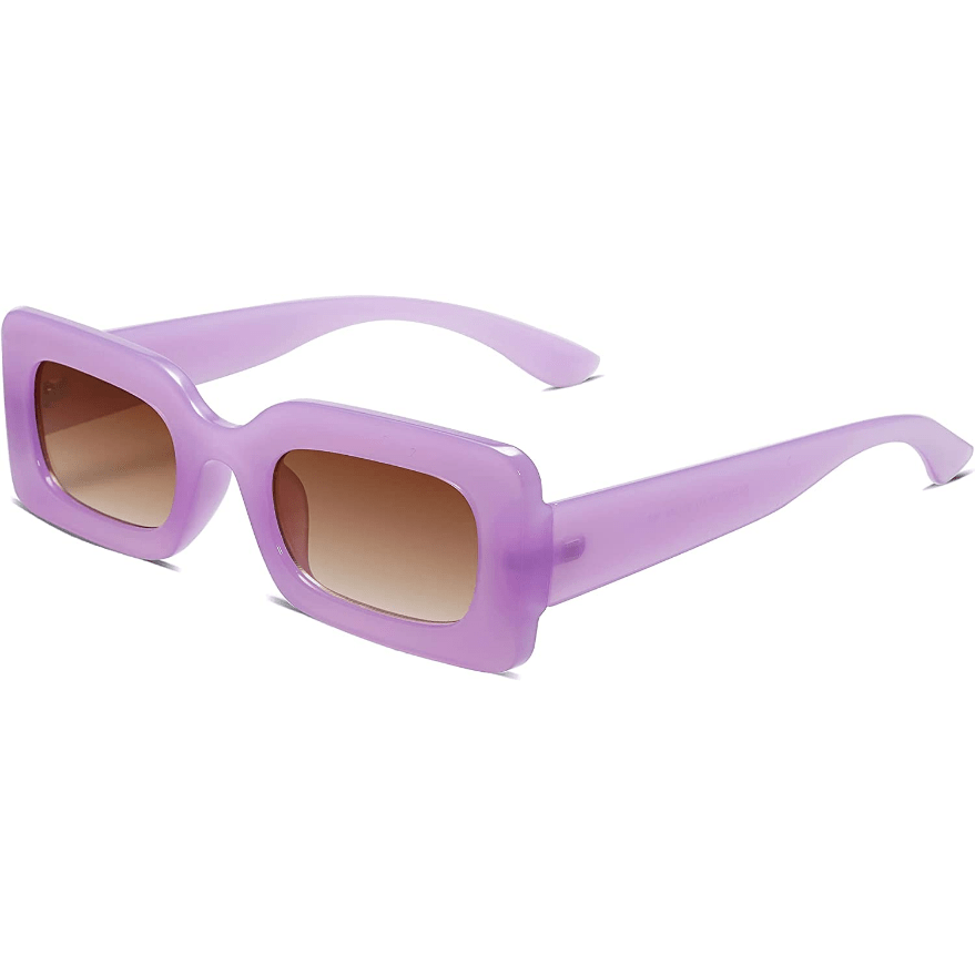 Y2K Rectangle Sunglasses Retro 90s UV400 Sun Shades
