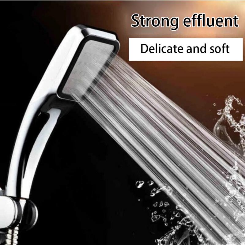 High Pressure Shower Head 300 Holes Water Saving Rainfall Shower with 1.5m Hose
