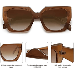 Polarized Cat Eye Sunglasses Retro UV400 Sun Shades Glasses