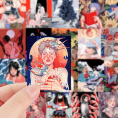 50pcs Comics Album Stickers Diy Washi Scrapbooking Student Stationery
