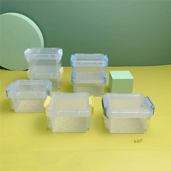 6pcs Small Storage Case Mini Plastic Container Colorful Bead Storage Box