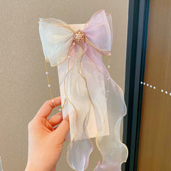 Mesh Bow Headdress Hair Clip for Girls Hair Accessories