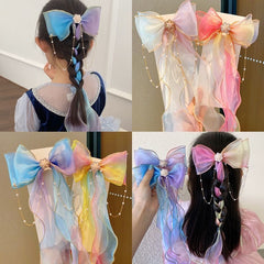 Mesh Bow Headdress Hair Clip for Girls Hair Accessories