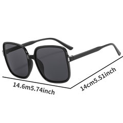Large Square Sunglasses Jelly UV400 Sun Shades Glasses