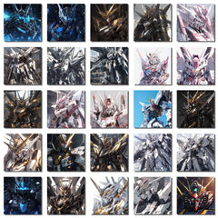 54pcs Mecha Materials Album Stickers Diy Computer Washi Scrapbooking Stickers