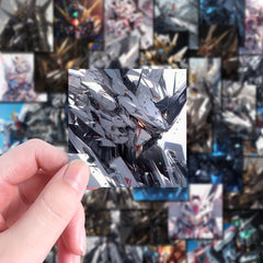 54pcs Mecha Materials Album Stickers Diy Computer Washi Scrapbooking Stickers