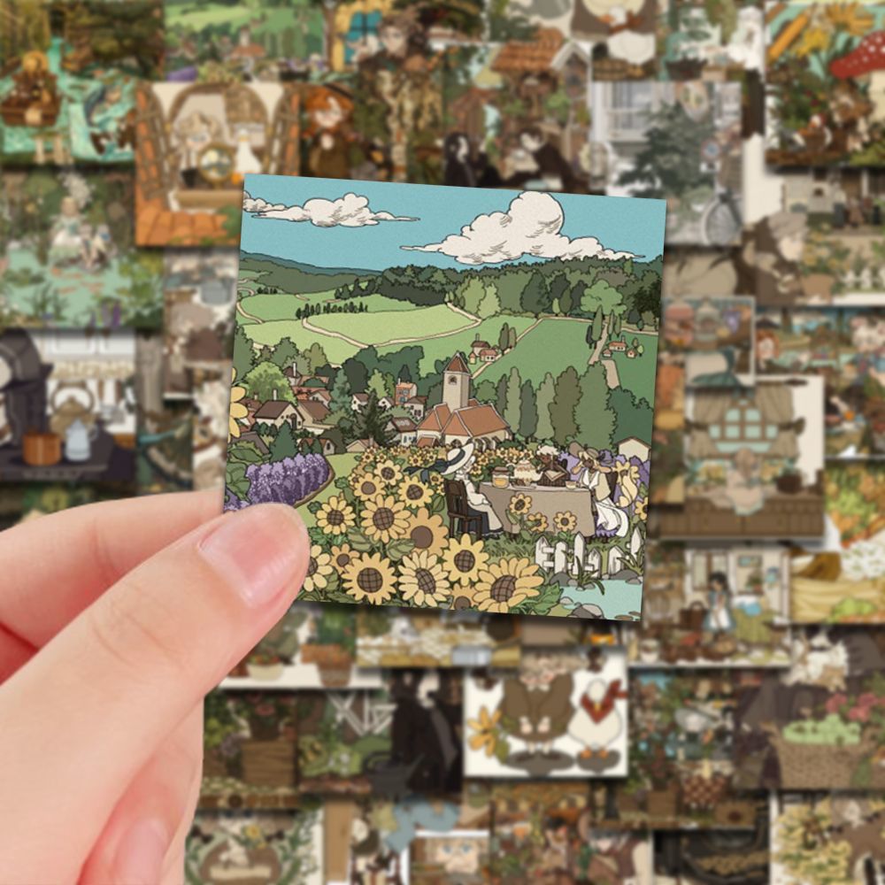 54pcs Fairy Tale World Album Stickers for Scrapbooking