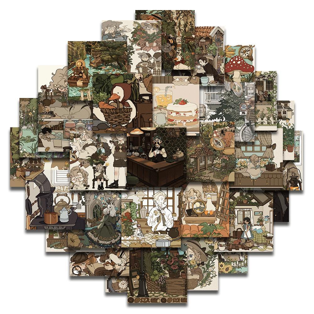 54pcs Fairy Tale World Album Stickers for Scrapbooking