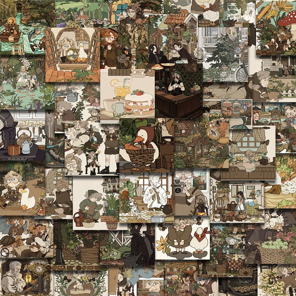 54pcs Fairy Tale World Album Stickers for Scrapbooking