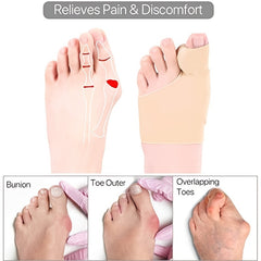 Toe Separator Corrector With Grip Insert & Gel Cushion Pad
