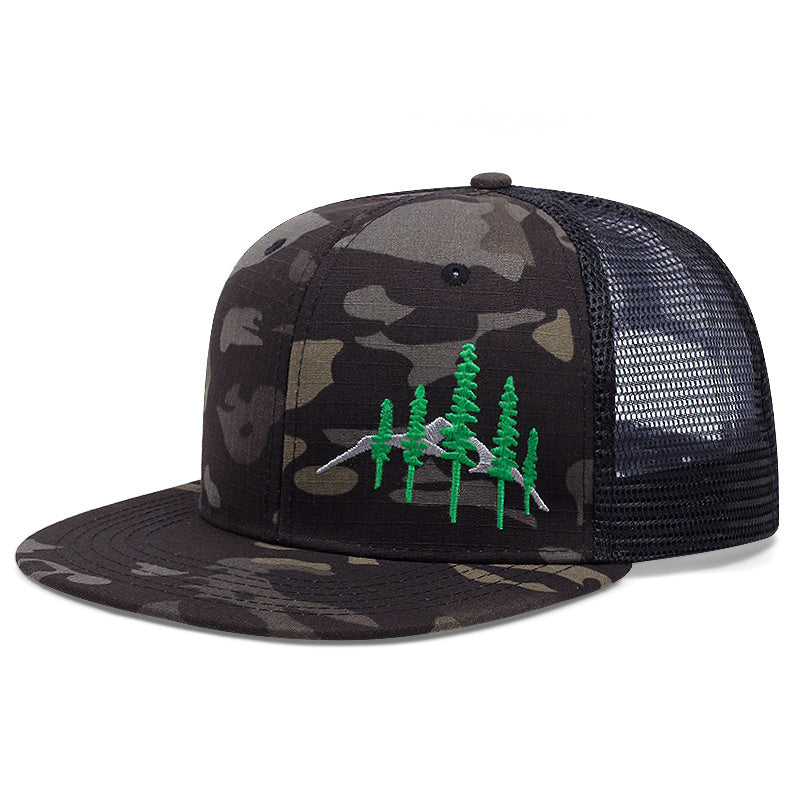 Men's Summer Camouflage Tree Embroidered Baseball Cap