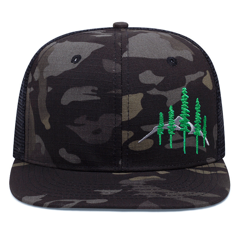 Men's Summer Camouflage Tree Embroidered Baseball Cap