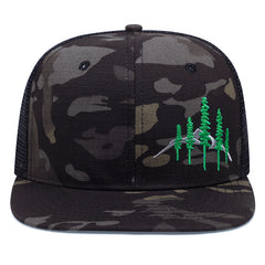 Men's Summer Camouflage Tree Embroidered Baseball Cap