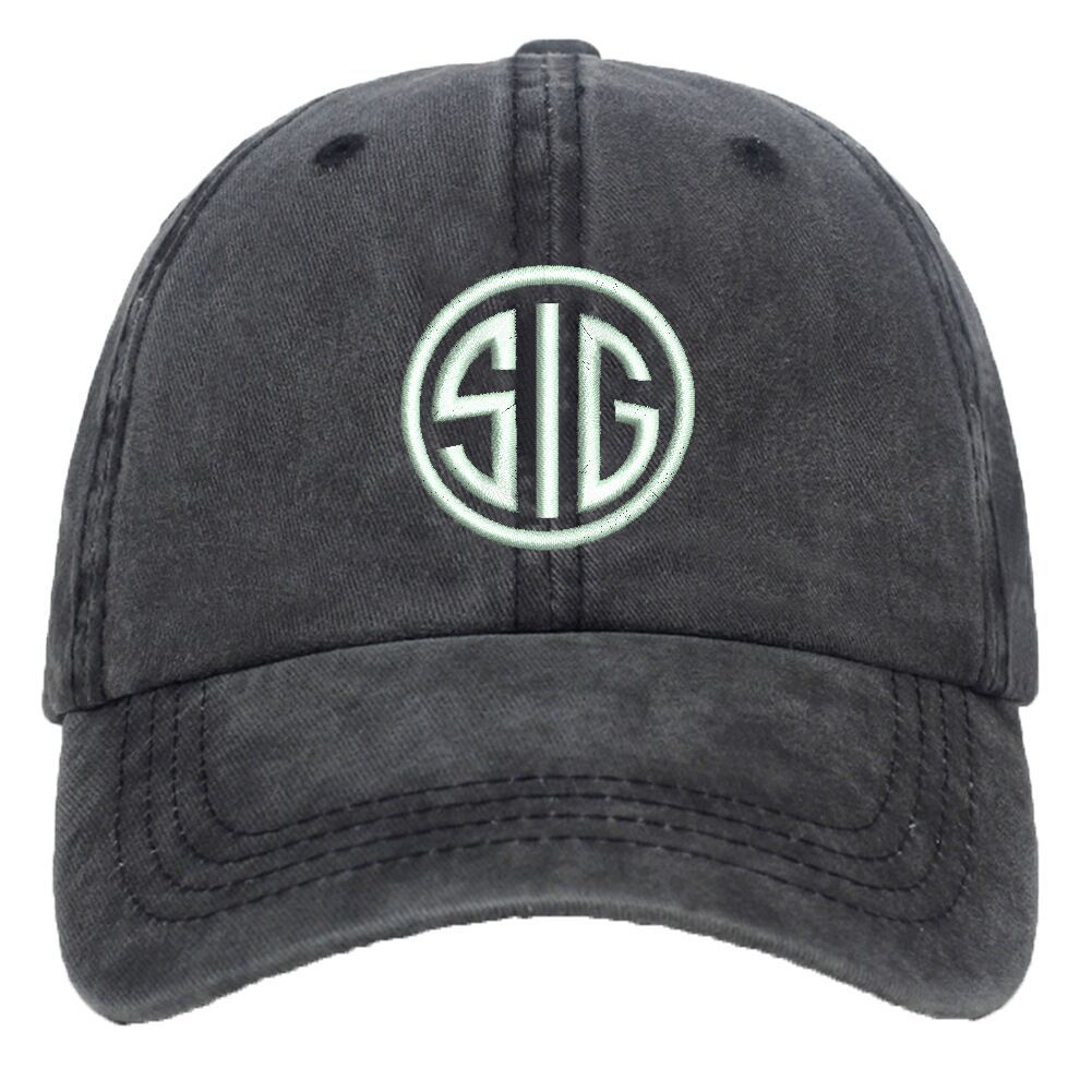 1pc Washed Cotton Embroidered Baseball Cap