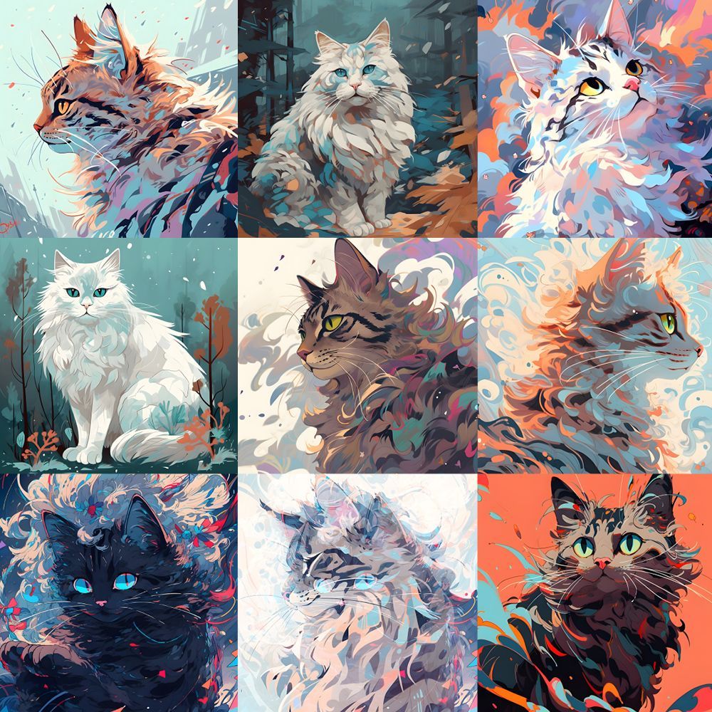 54pcs Little Cat Materials Album Stickers Diy Washi Scrapbooking Stickers
