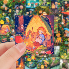48pcs Outdoor Adventure Album Stickers Crafting Fun for Kids and Adults