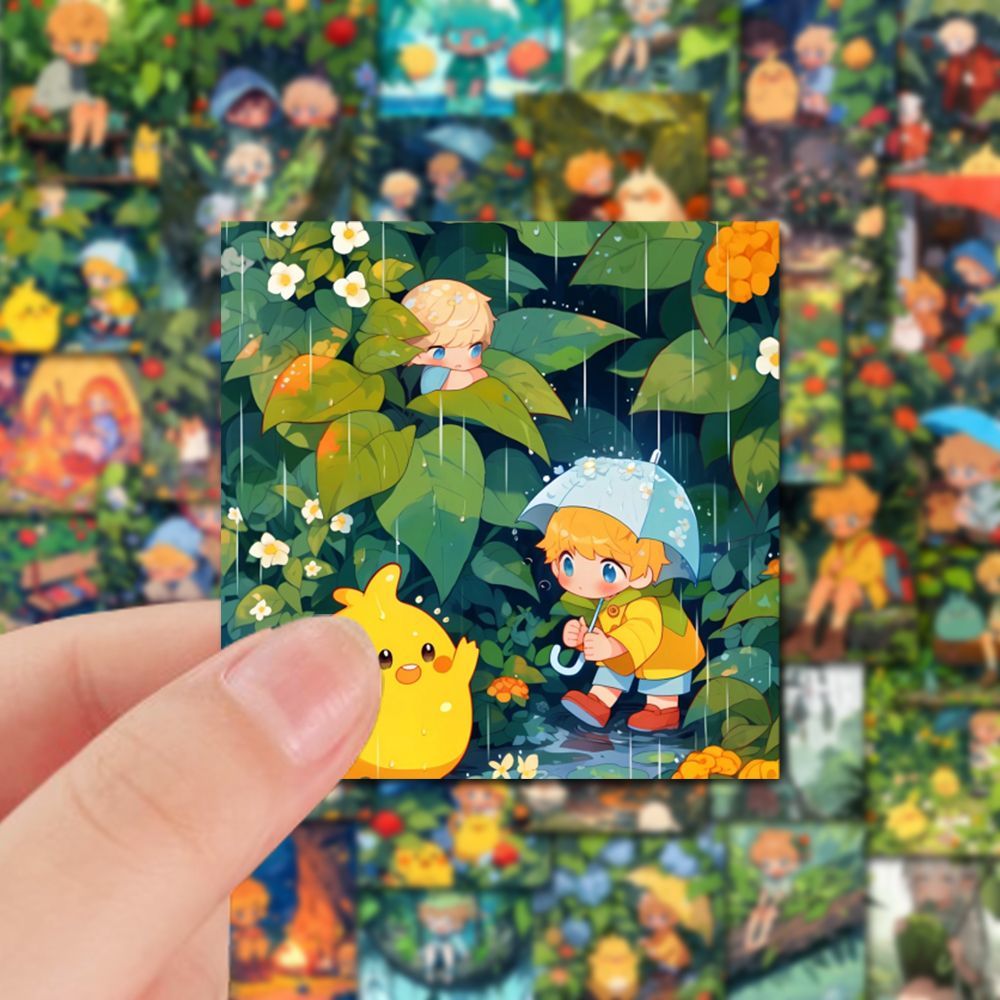 48pcs Outdoor Adventure Album Stickers Crafting Fun for Kids and Adults