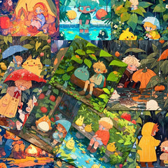 48pcs Outdoor Adventure Album Stickers Crafting Fun for Kids and Adults