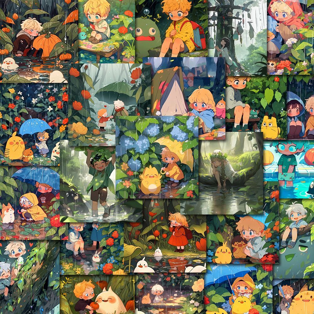 48pcs Outdoor Adventure Album Stickers Crafting Fun for Kids and Adults