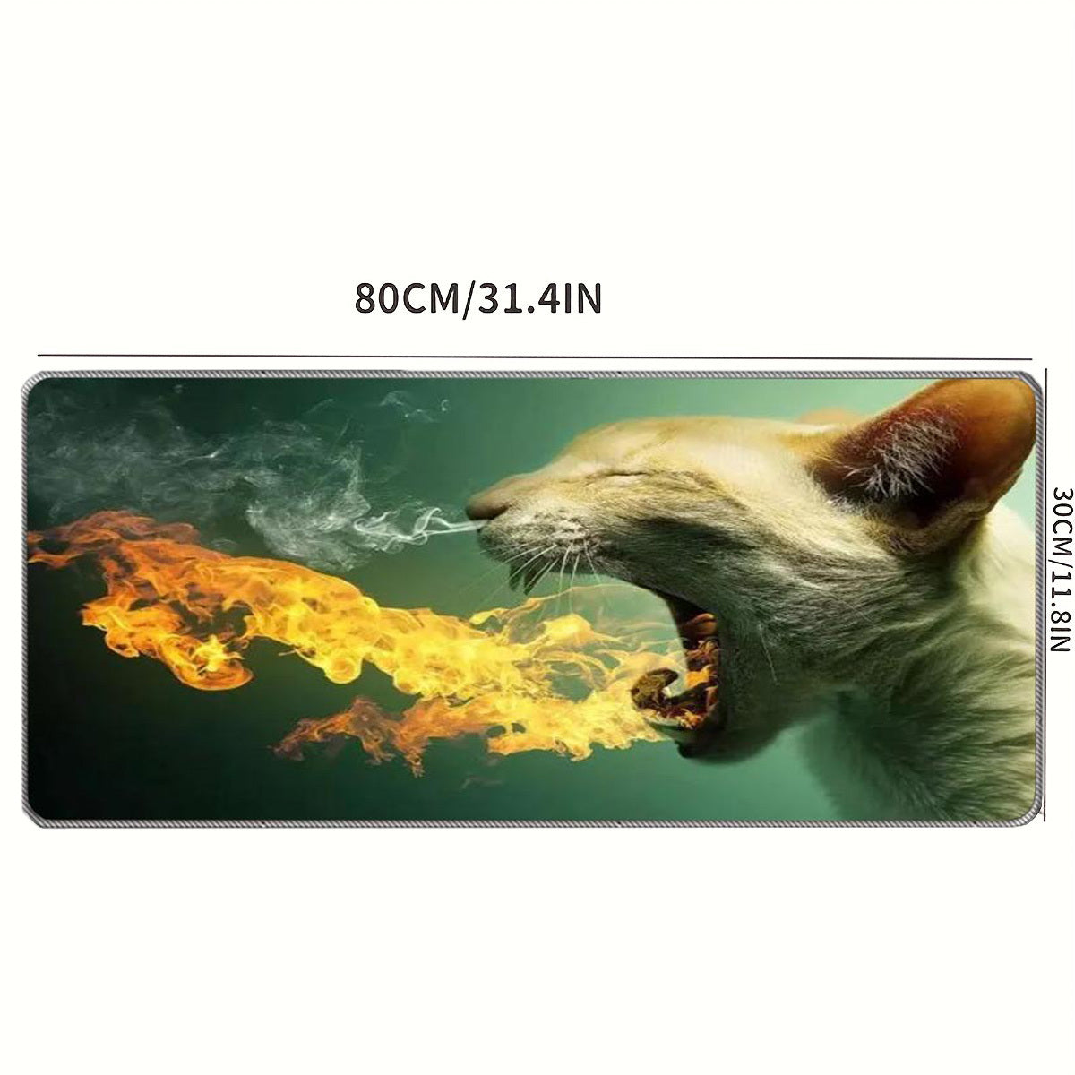 Cat Pattern Non slip Mouse Pad Extra long Desk Pad For Office