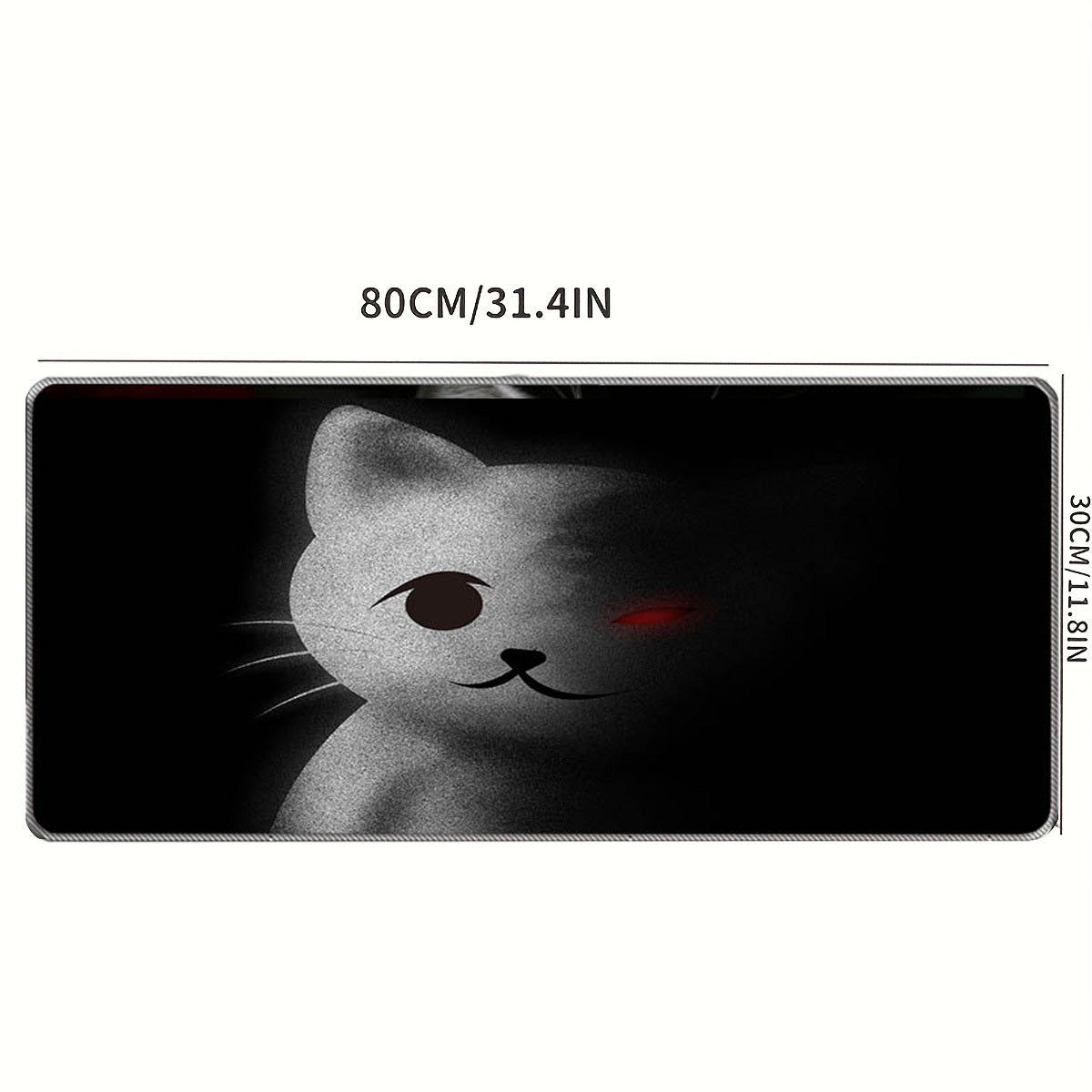 Cat Pattern Non slip Mouse Pad Extra long Desk Pad For Office
