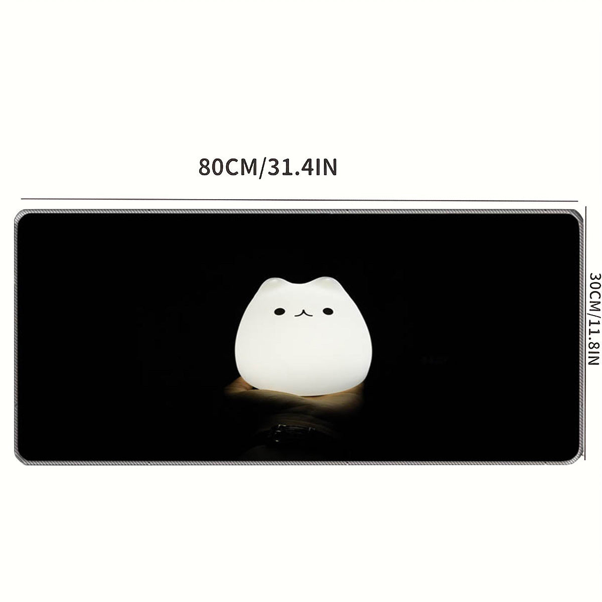 Cat Pattern Non slip Mouse Pad Extra long Desk Pad For Office